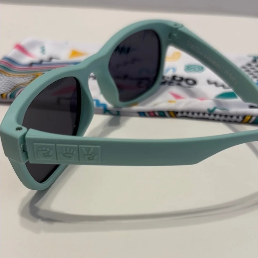 Ruffle Butts Mint Sunglasses with Black Lenses